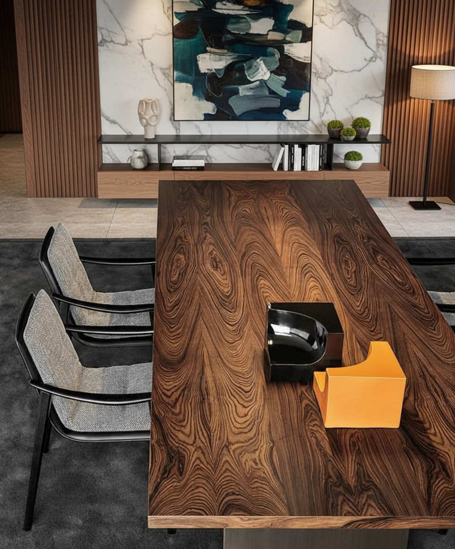 Bismuth 10-Seater Wooden Dining Table