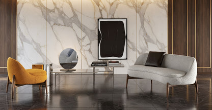 Lucien Fabric Swivel Armchair & Ottoman Set