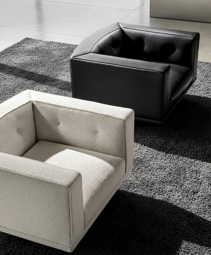Marco Ergonomic Cow Leather Armchair Set