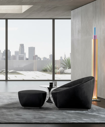 Calista Fabric Armchair & Ottoman Set