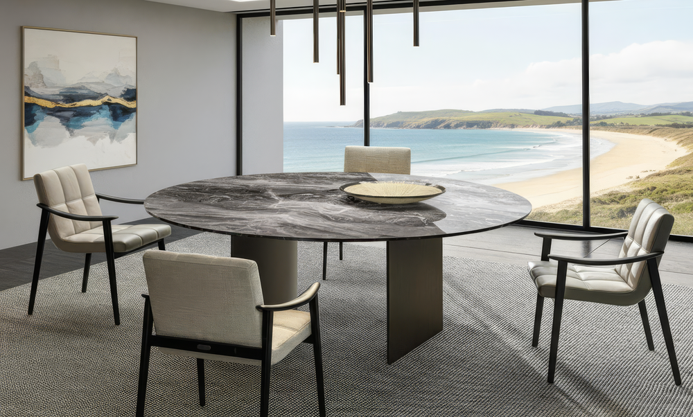 Bremillon 10-Seater Marble Dining Table