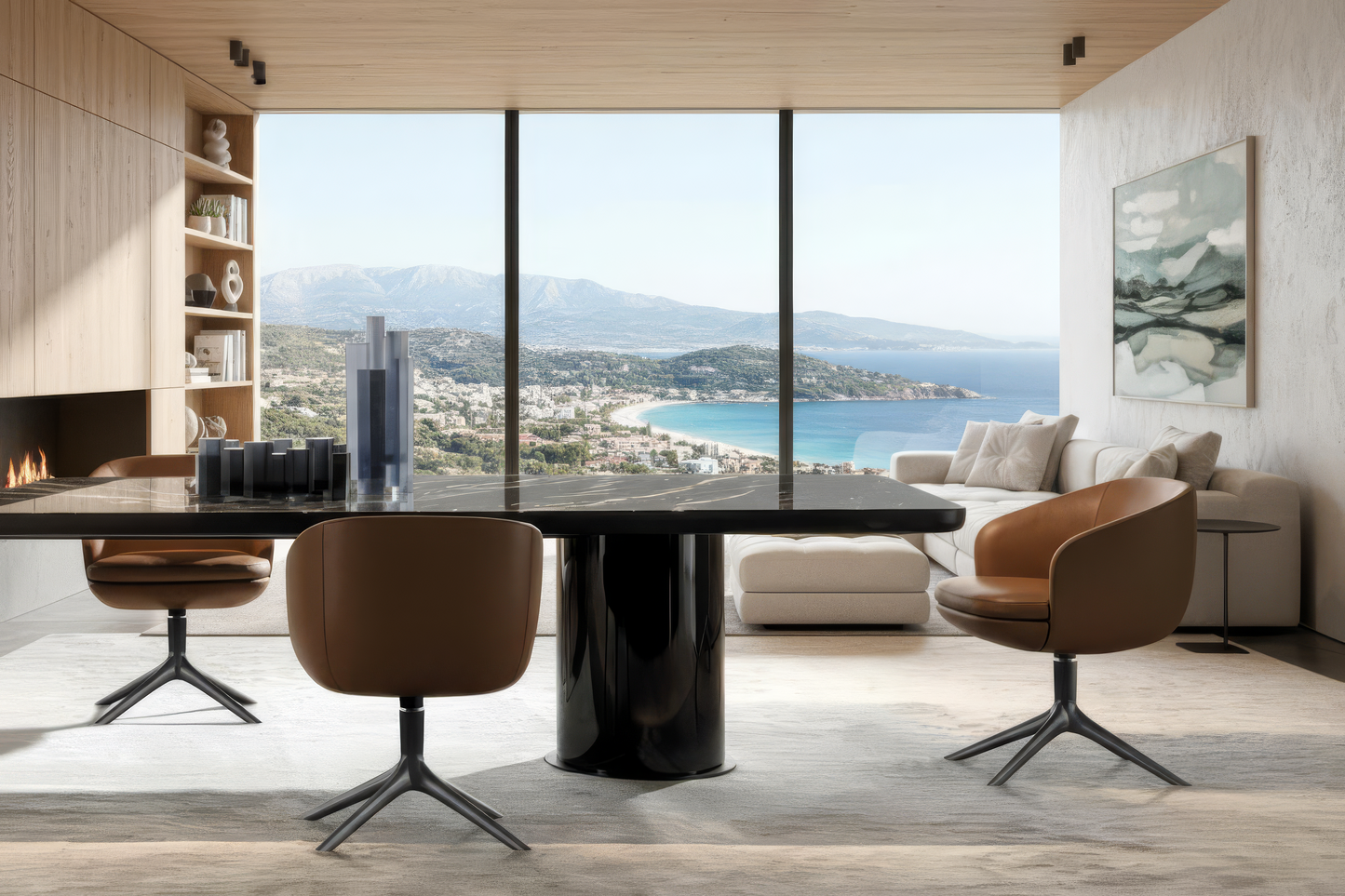 Blake 12-Seater Marble Dining Table