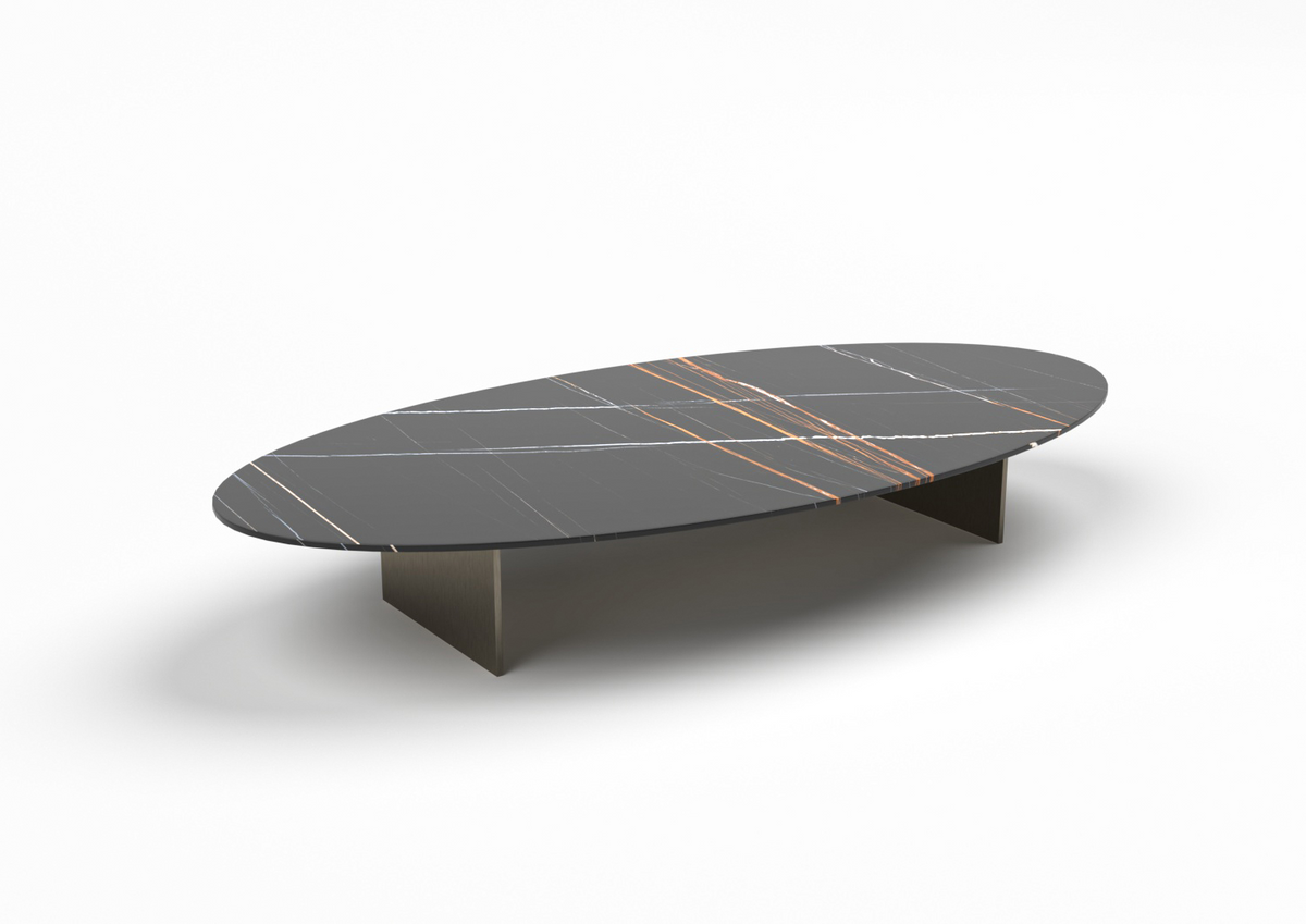 Argus Marble Oval Coffee Table