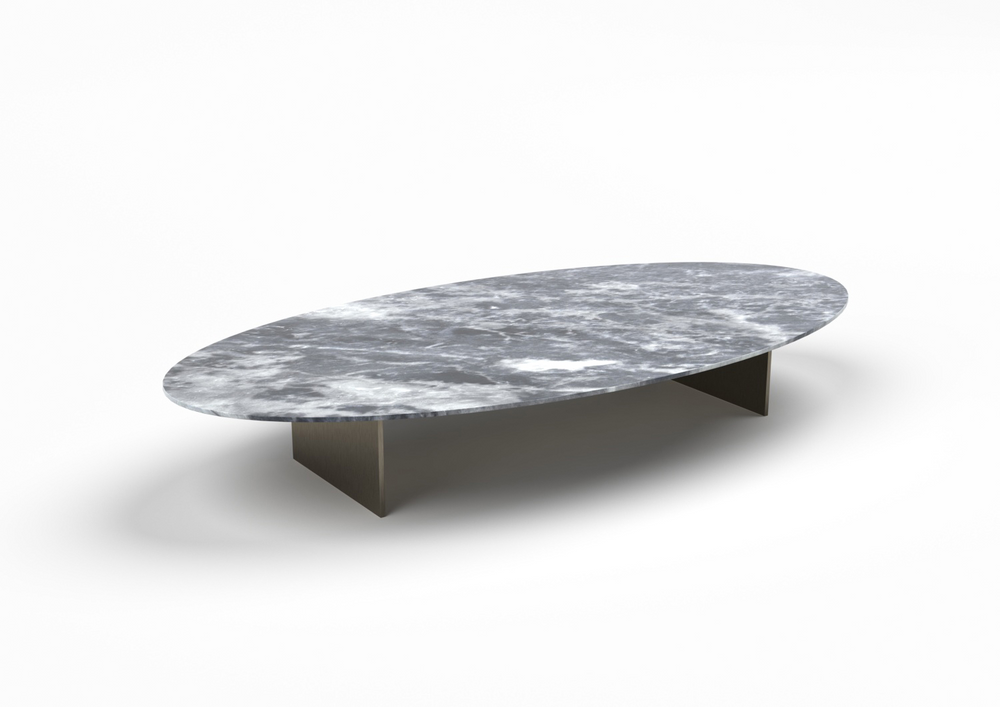 Argus Marble Oval Coffee Table