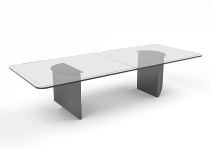 Bogard 10-Seater Glass Dining Table