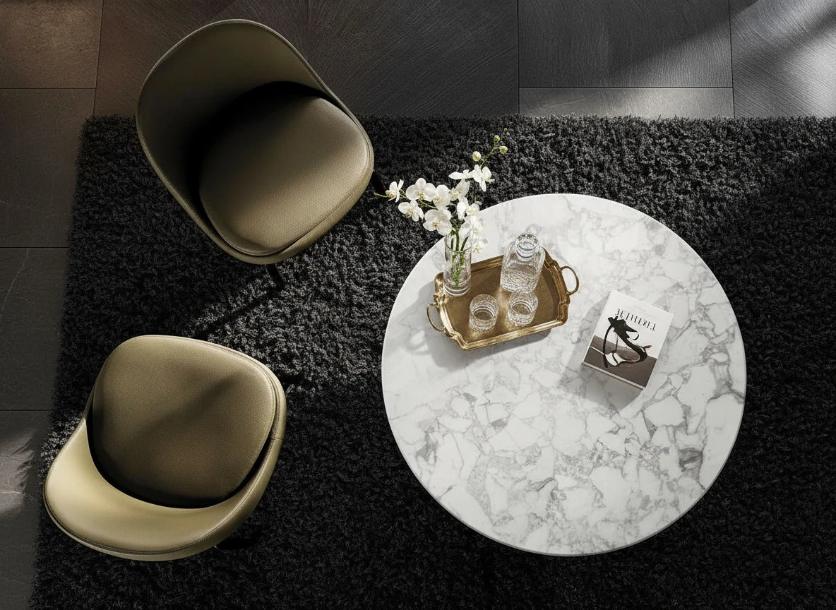 Akira Marble 150cm Round Coffee Table