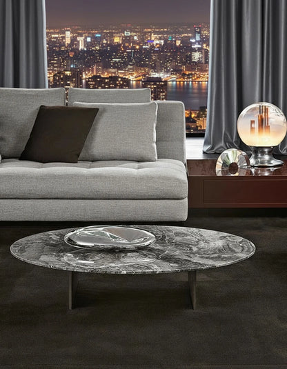 Albus Marble 100cm Round Coffee Table