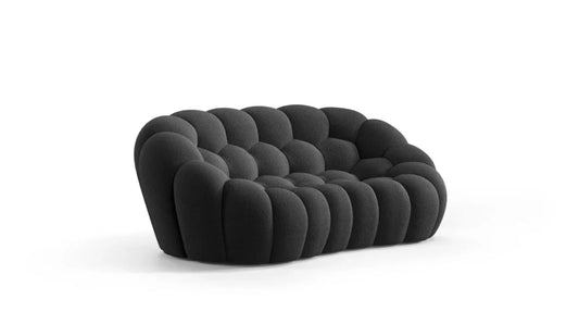 Dean 3-Seater Fabric Pouffe Sofa