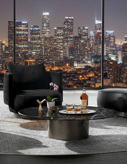 Aoi Marble 120cm Round Coffee Table