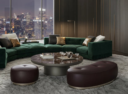 Ash Marble 120cm Round Coffee Table