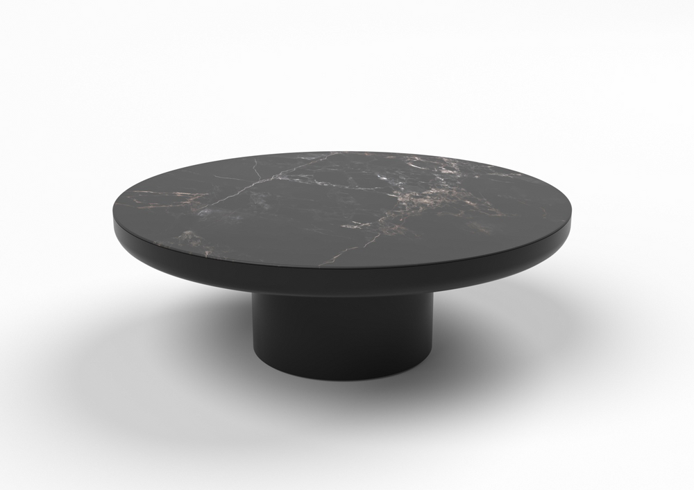 Ash Marble 120cm Round Coffee Table