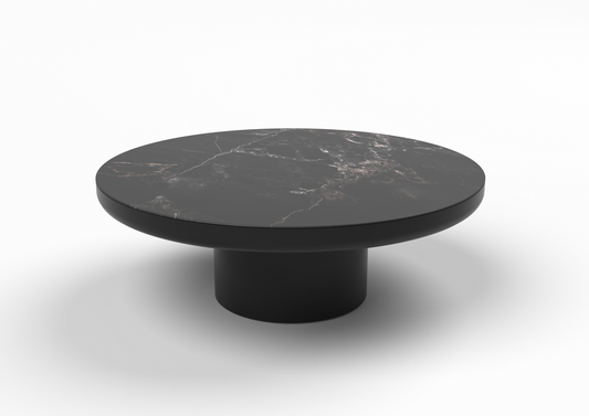 Ash Marble 120cm Round Coffee Table