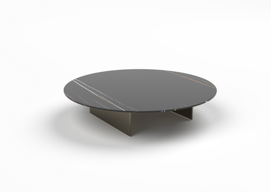 Albus Marble 100cm Round Coffee Table