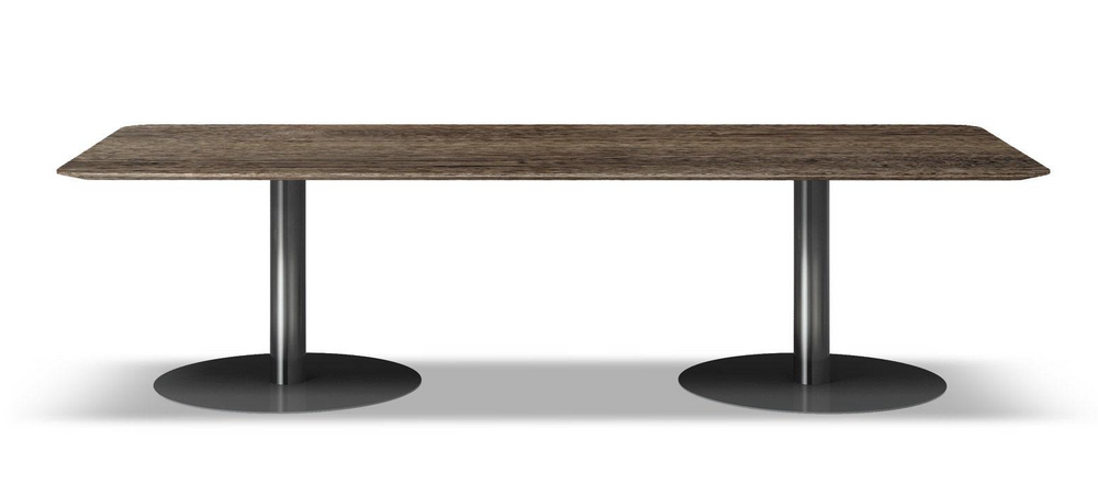 Xolton 10-Seater Wooden Top Dining Table