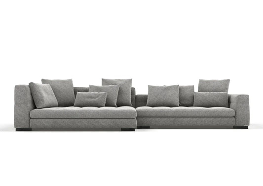 Glen 3-Seater Fabric Sofa with Left Chaise