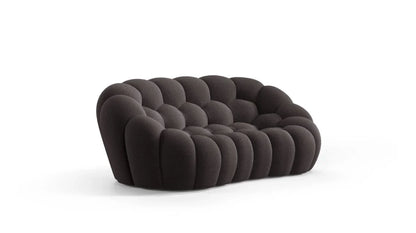 Dean 3-Seater Fabric Pouffe Sofa
