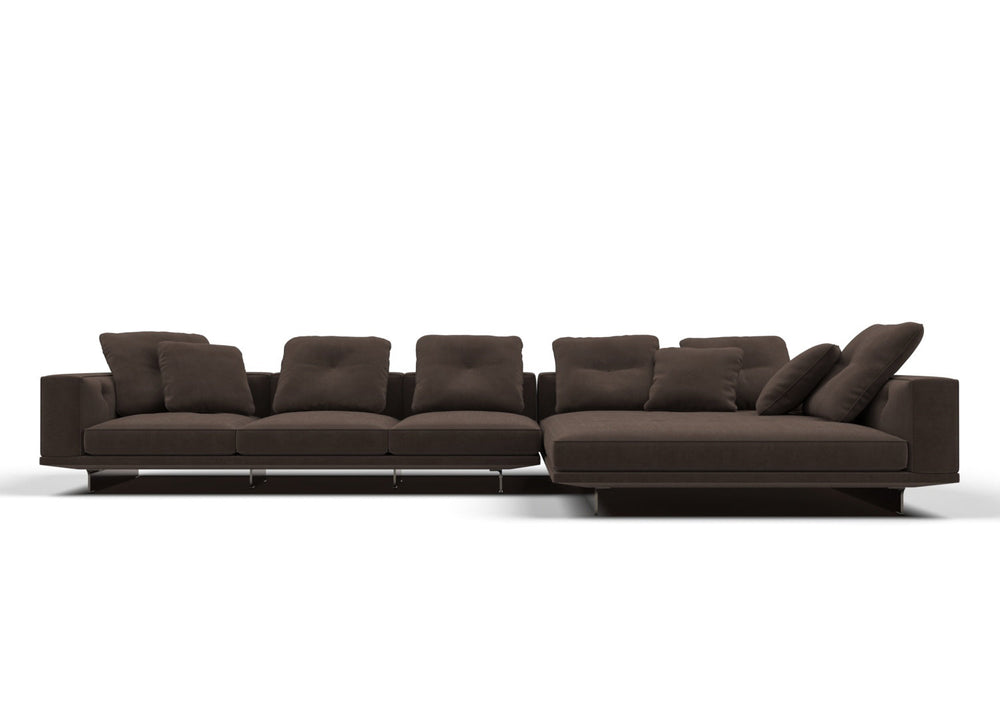 Eder 4-Seater Fabric Modular sofa with Chaise