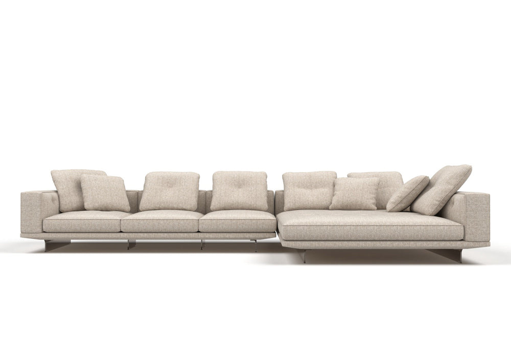 Eder 4-Seater Fabric Modular sofa with Chaise