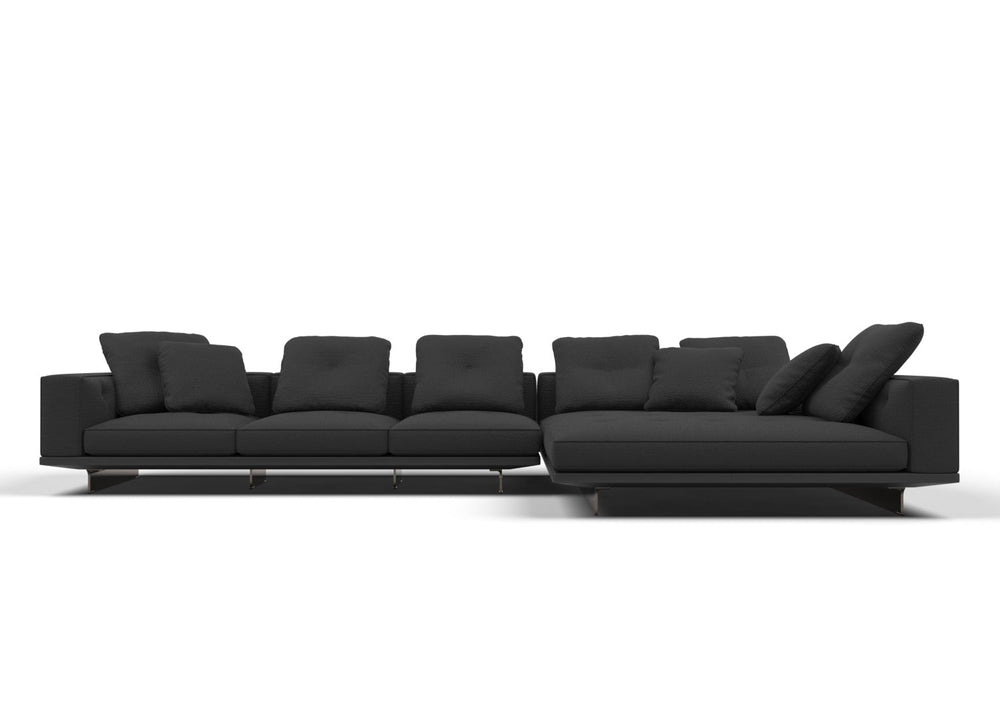 Eder 4-Seater Fabric Modular sofa with Chaise