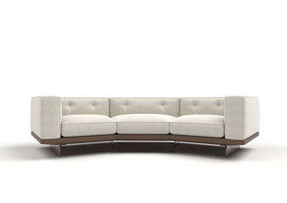 Elvin 3-Seater Fabric Curved Modular Sofa