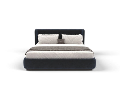Emman Fabric Bed with Padded Headboard