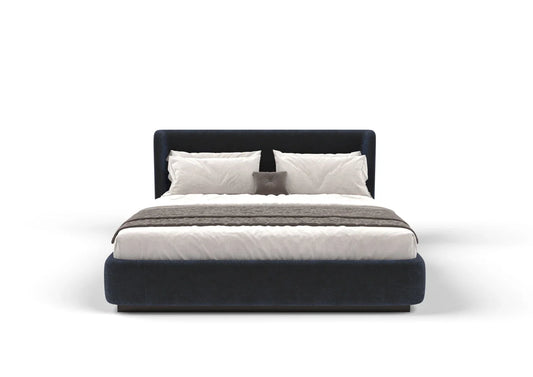 Emman Fabric Bed with Padded Headboard