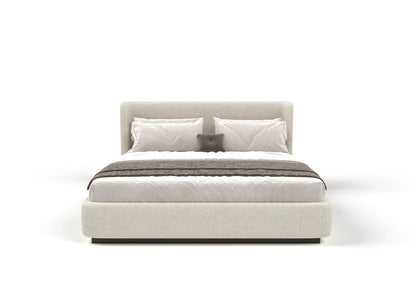 Emman Fabric Bed with Padded Headboard