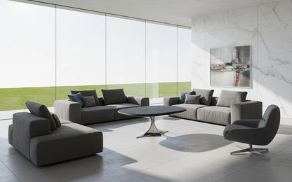 Fala Wood Coffee Table with Cross Base