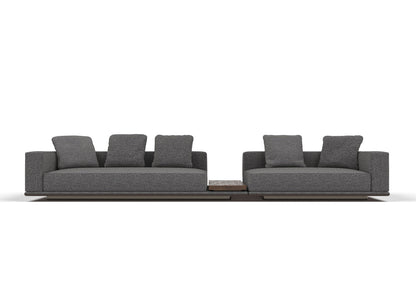 Denver 5-Seater Fabric Sofa with Center Table