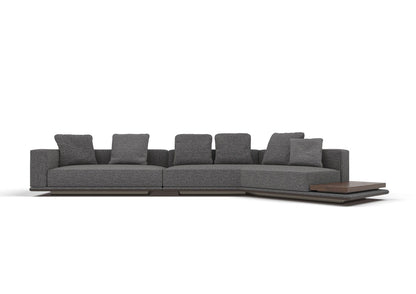 Dallas 6-Seater Fabric Curved Sectional Sofa