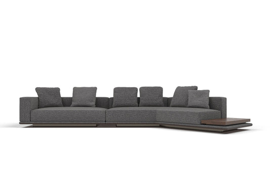Dallas 6-Seater Fabric Curved Sectional Sofa