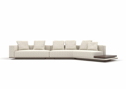 Dallas 6-Seater Fabric Curved Sectional Sofa