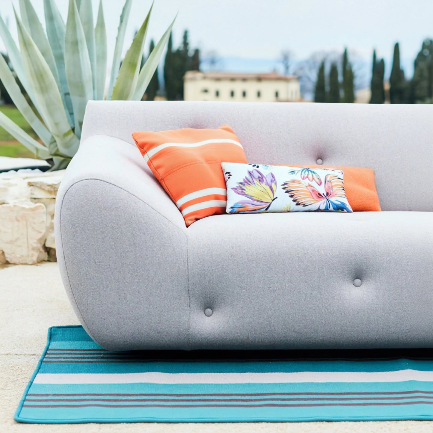 Noah 3-Seater Fabric Outdoor Sofa