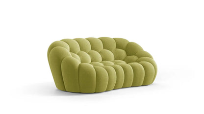 Dean 3-Seater Fabric Pouffe Sofa