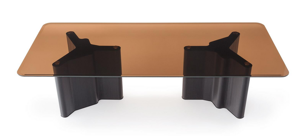 Meero 12-Seater Glass Top Dining Table