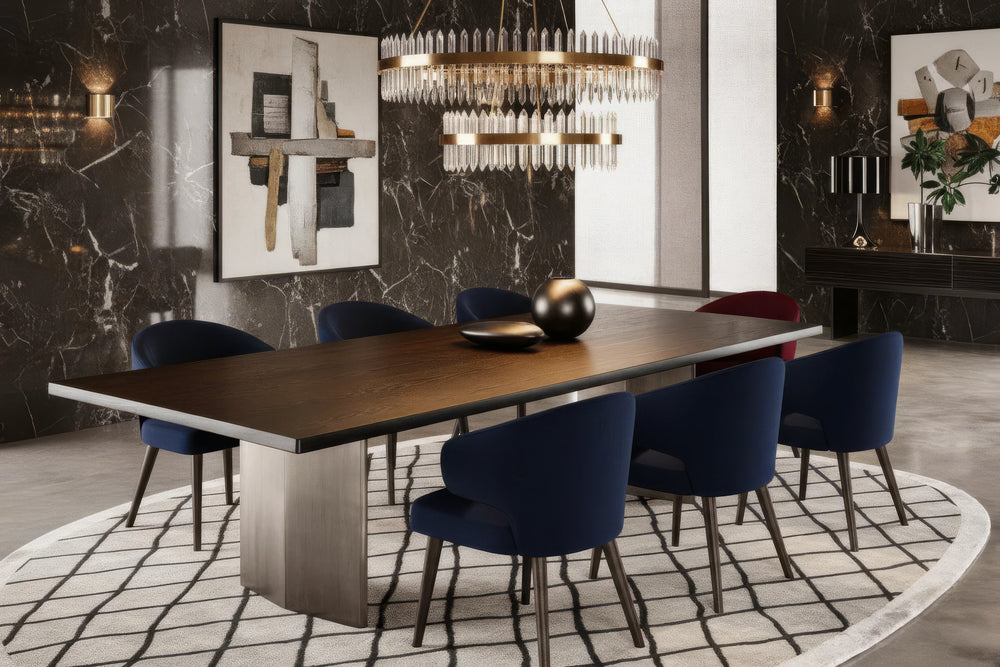 Makko 10-Seater Lacquered Top Dining Table