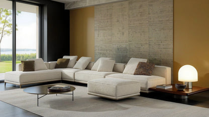 Damien 6-Seater Fabric L-Shaped Modular Sofa