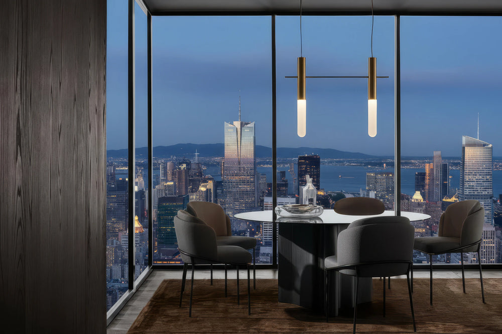 Montie 8-Seater Glass Top Dining Table