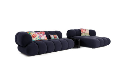 Osiris 3-Seater Fabric Modular Sofa with Right Chaise