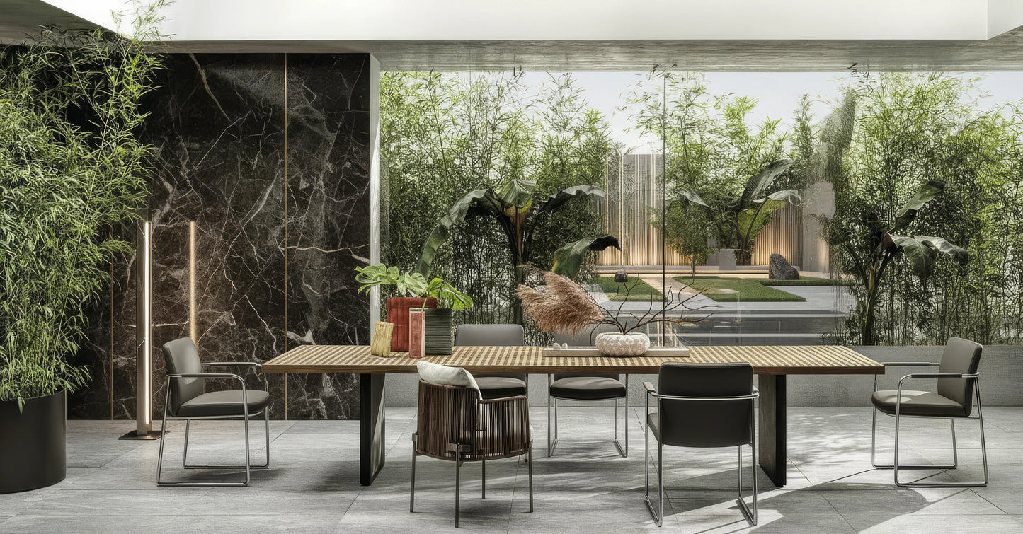 Orson 12-Seater Wooden Top Dining Table