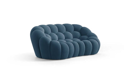 Dean 3-Seater Fabric Pouffe Sofa