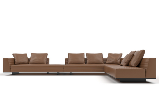 Grunt 5-Seater Cow Leather Sectional Sofa