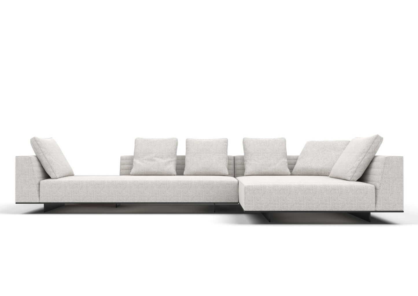 Galen 3-Seater Fabric Sofa with Chaise