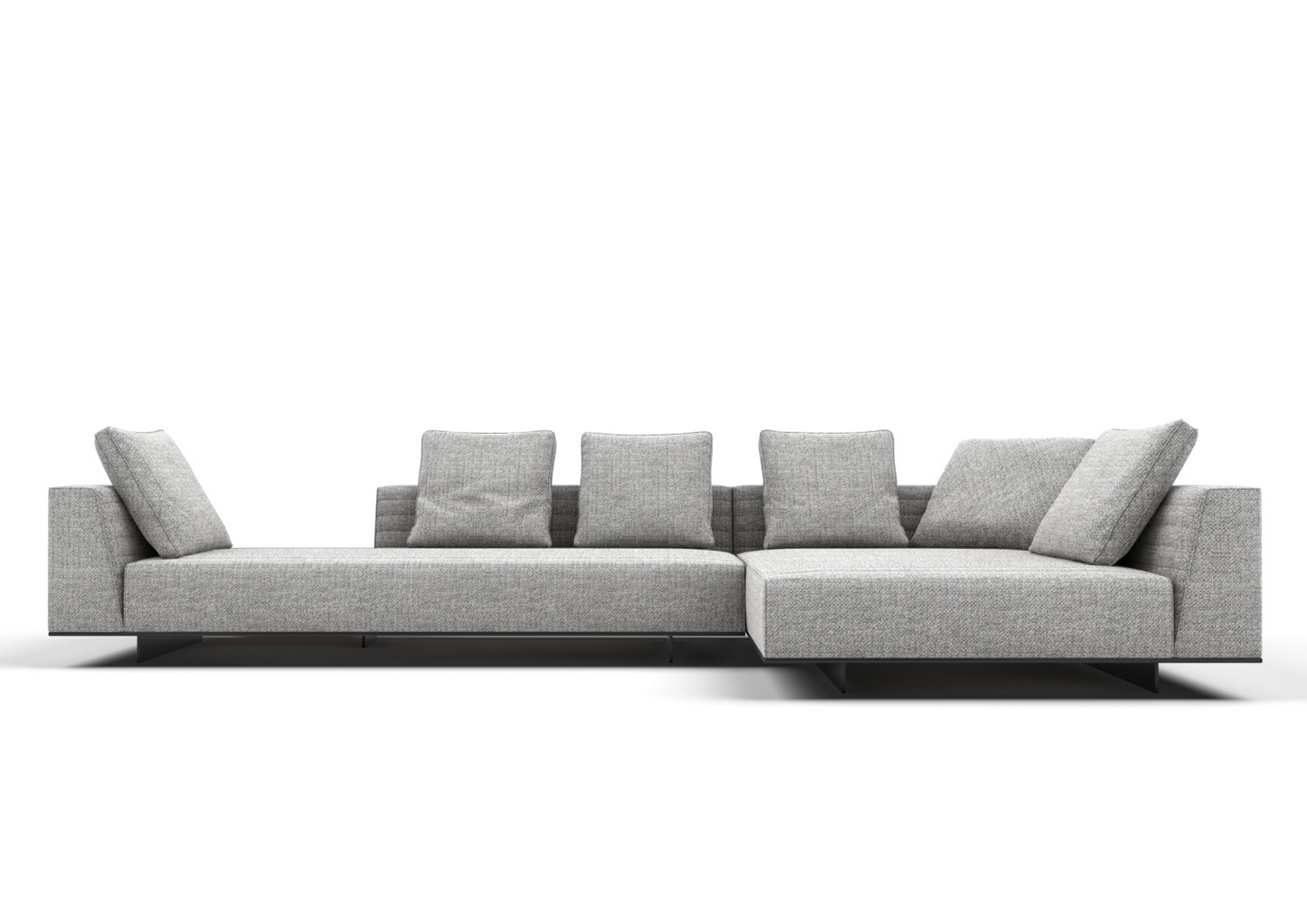 Galen 3-Seater Fabric Sofa with Chaise