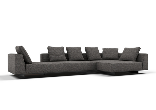 Galen 3-Seater Fabric Sofa with Chaise