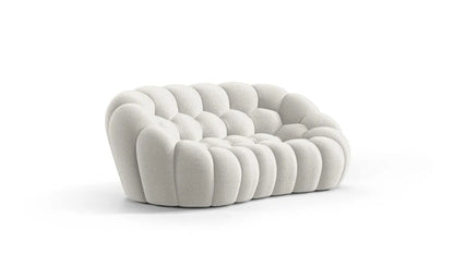 Dean 3-Seater Fabric Pouffe Sofa