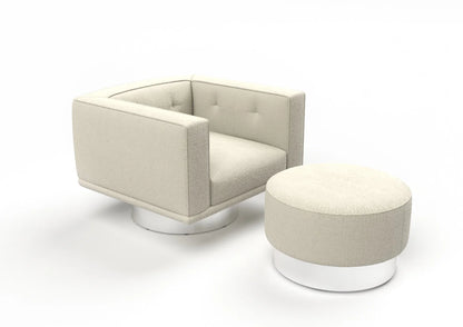 Cressida Ergonomic Cow Leather Armchair Set