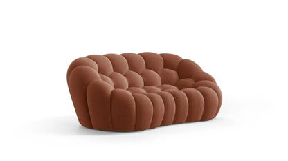 Dean 3-Seater Fabric Pouffe Sofa