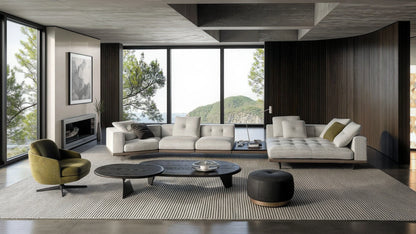Harper 4-Seater Leather Modular Sofa Set