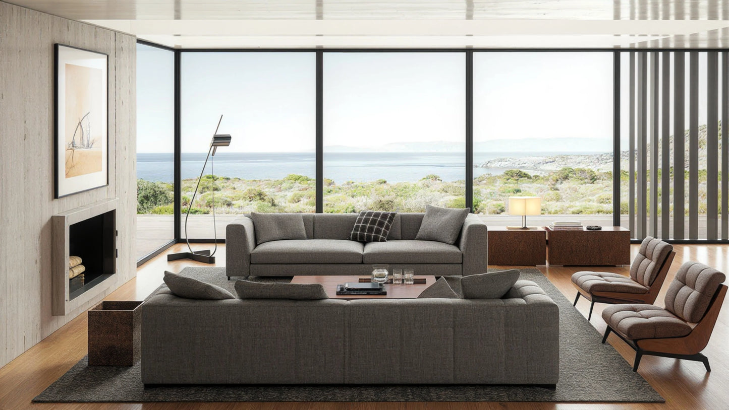 Trent 2-Seater Leather Upholstered Sofa
